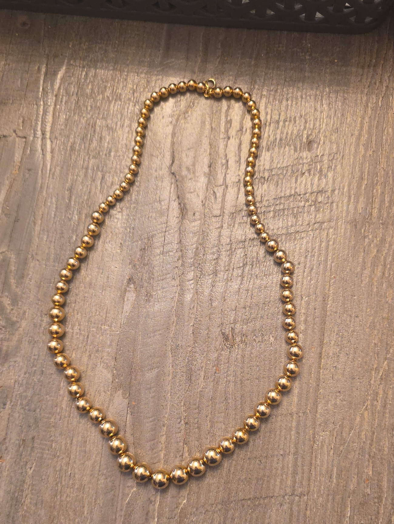 Gold Filled Beaded Necklace - Elegant Women's Jewelry